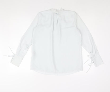 Womens UK Size XS H&M Blue Basic Blouse