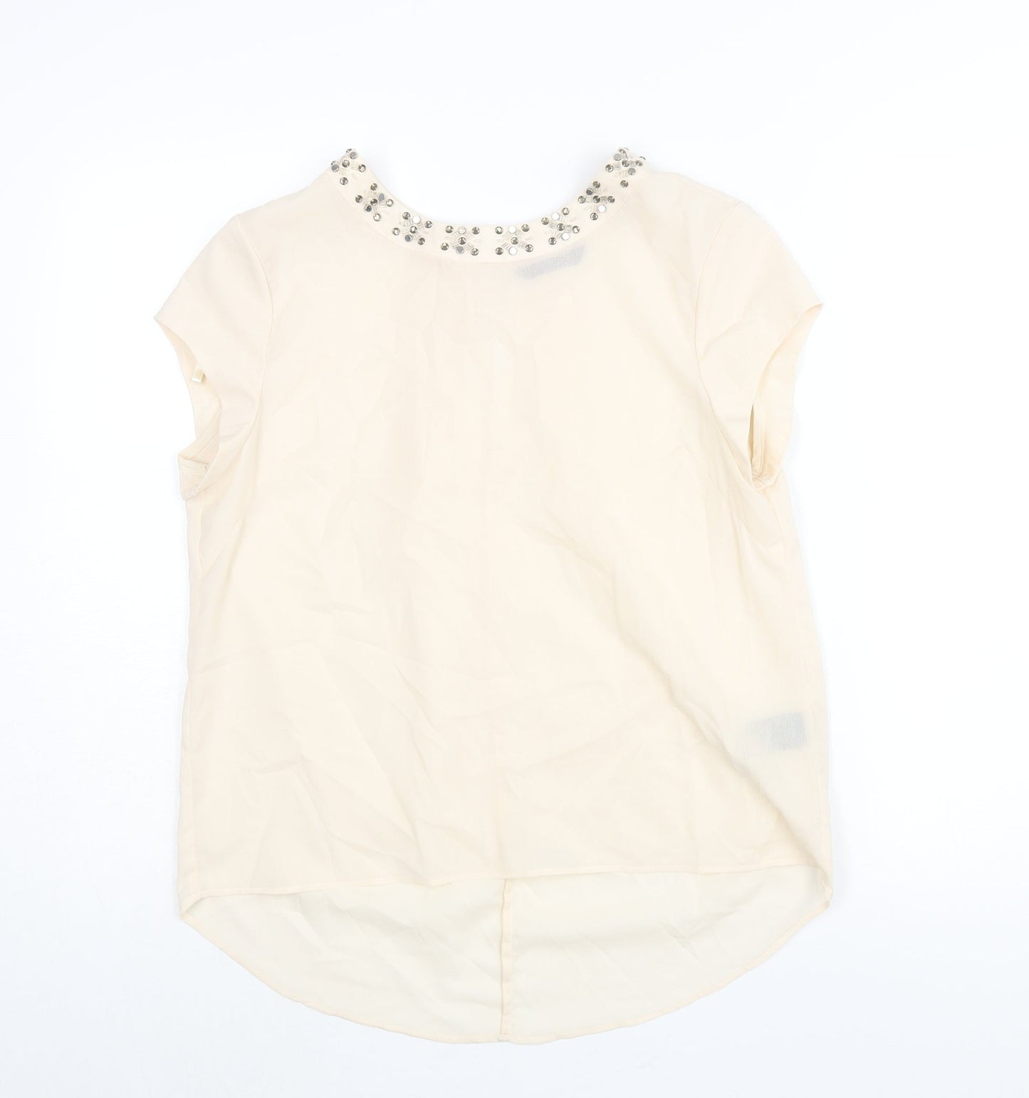 Womens UK Size 12 Marina Kaneva Ivory Basic Blouse