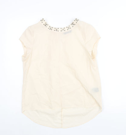 Womens UK Size 12 Marina Kaneva Ivory Basic Blouse
