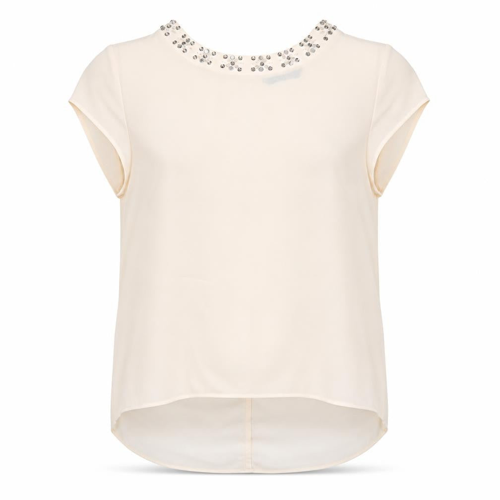 Womens UK Size 12 Marina Kaneva Ivory Basic Blouse