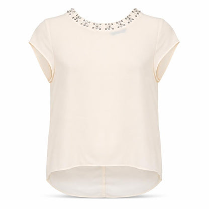 Womens UK Size 12 Marina Kaneva Ivory Basic Blouse