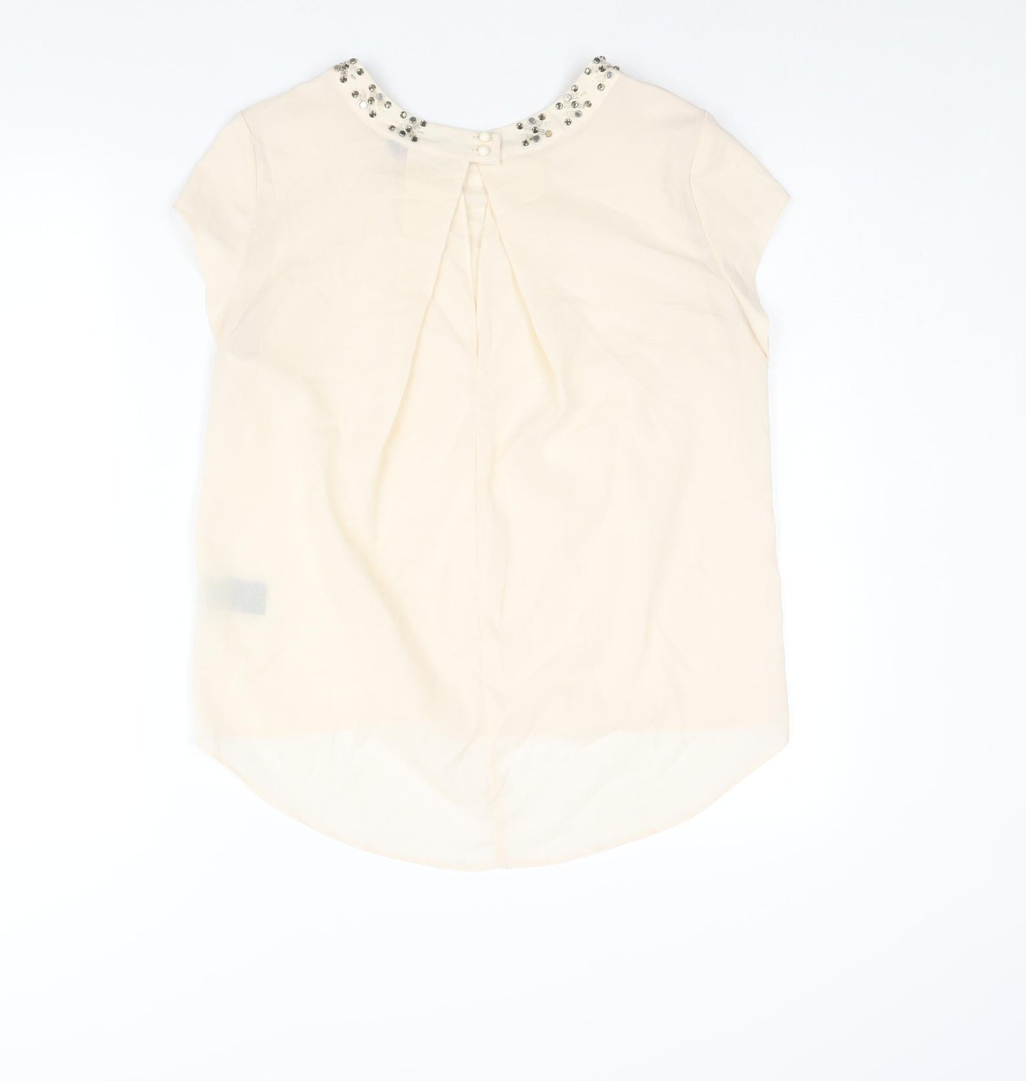 Womens UK Size 12 Marina Kaneva Ivory Basic Blouse