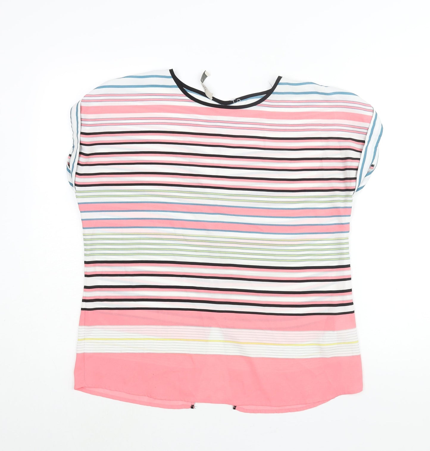 Womens UK Size 10 Oasis Multicoloured Basic Blouse