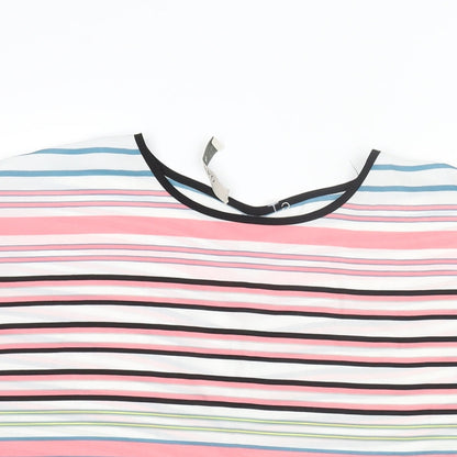 Womens UK Size 10 Oasis Multicoloured Basic Blouse