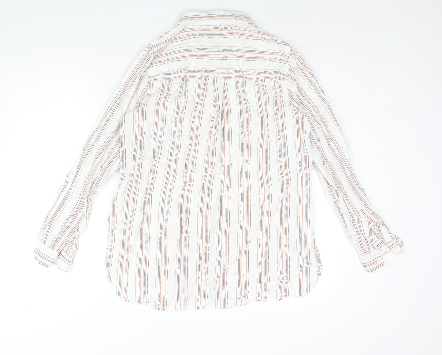 Womens UK Size 14 New Look White Basic Button-Up