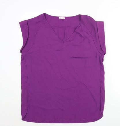 Womens UK Size 14 River Island Purple Basic Blouse