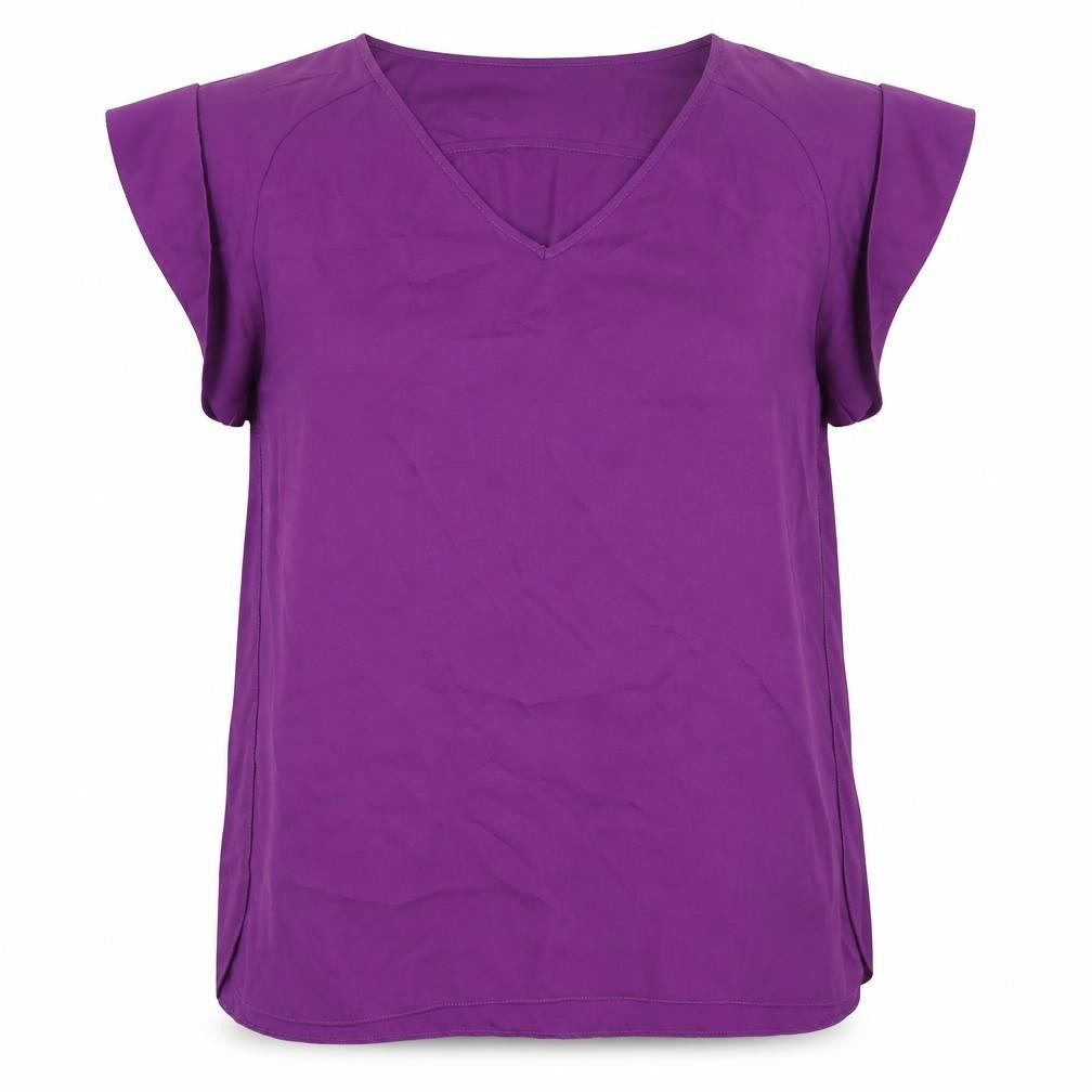 Womens UK Size 14 River Island Purple Basic Blouse