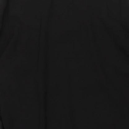 Marks and Spencer Womens Black Polyester Shift Size 12 Scoop Neck Pullover - Bell Sleeve