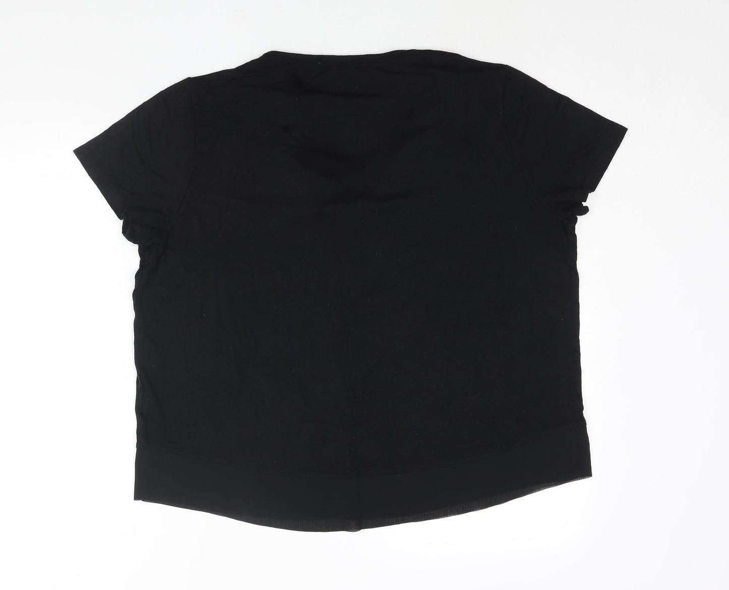 Womens UK Size 16 Marks and Spencer Black Basic Blouse