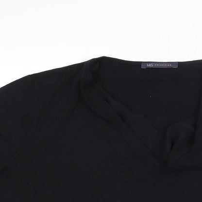 Womens UK Size 16 Marks and Spencer Black Basic Blouse