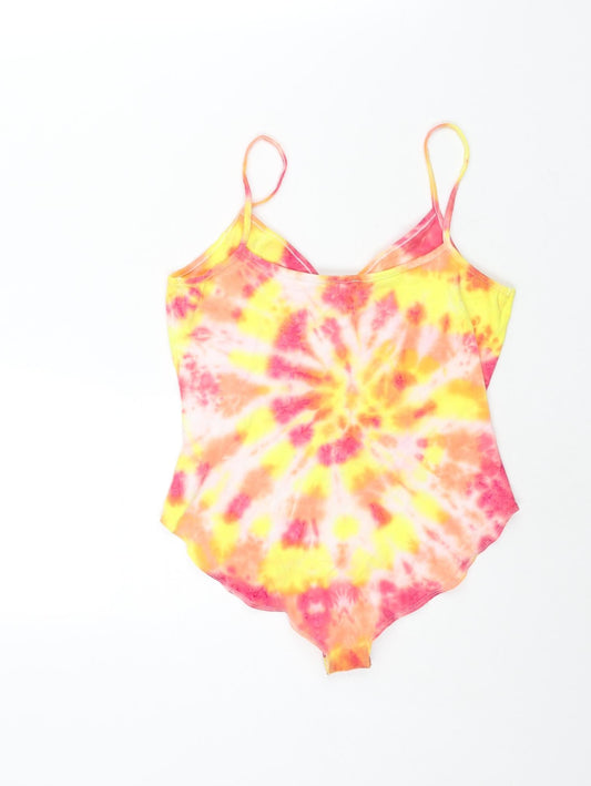 Womens UK Size 10 ASOS One-Piece Multicoloured Bodysuit