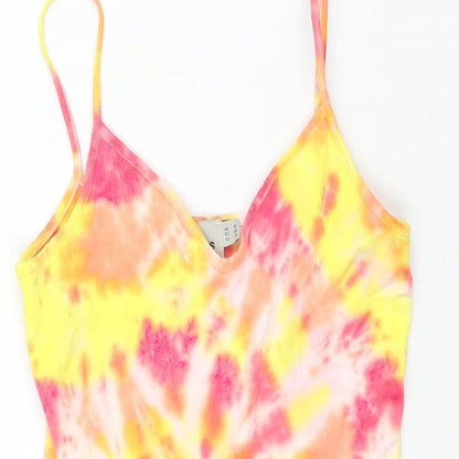 Womens UK Size 10 ASOS One-Piece Multicoloured Bodysuit