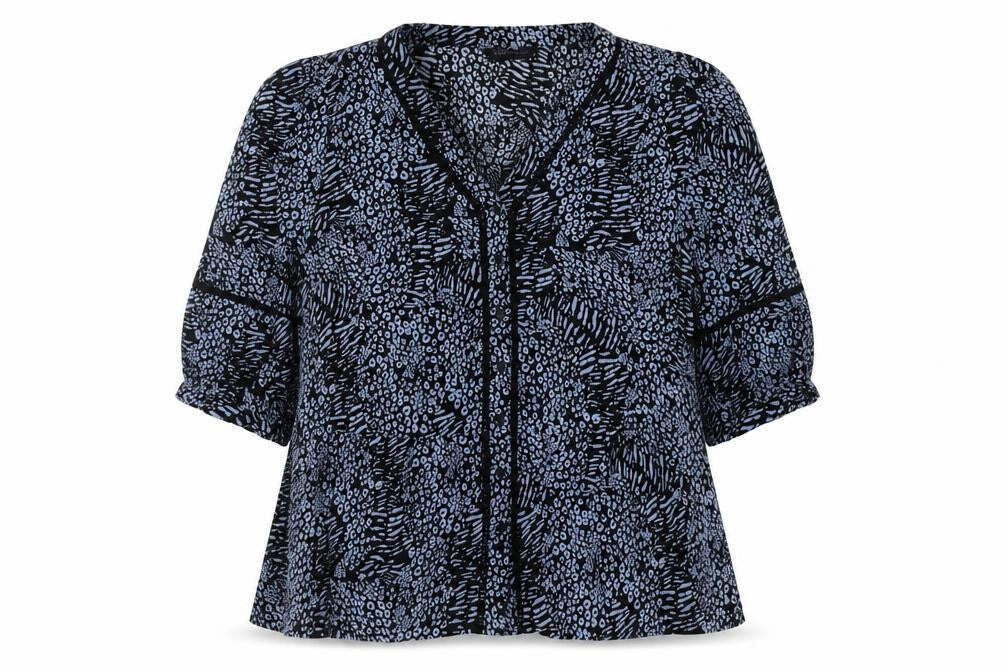 Womens UK Size 18 Marks and Spencer Blue Basic Blouse