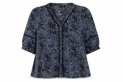 Womens UK Size 18 Marks and Spencer Blue Basic Blouse