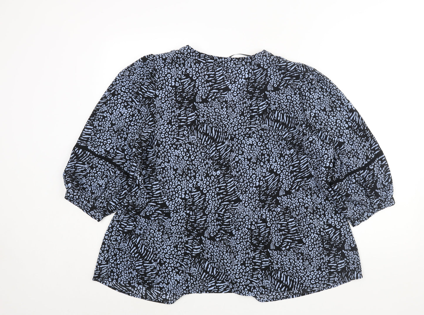 Womens UK Size 18 Marks and Spencer Blue Basic Blouse