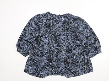Womens UK Size 18 Marks and Spencer Blue Basic Blouse