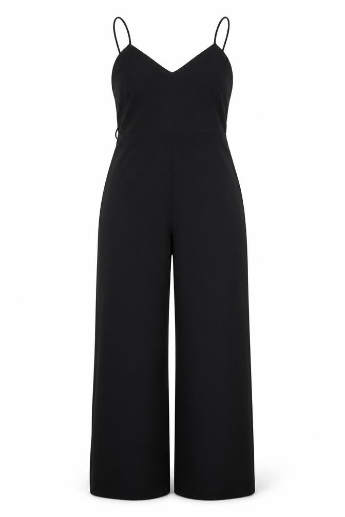 Womens UK Size 10 Dorothy Perkins One-Piece Black Jumpsuit