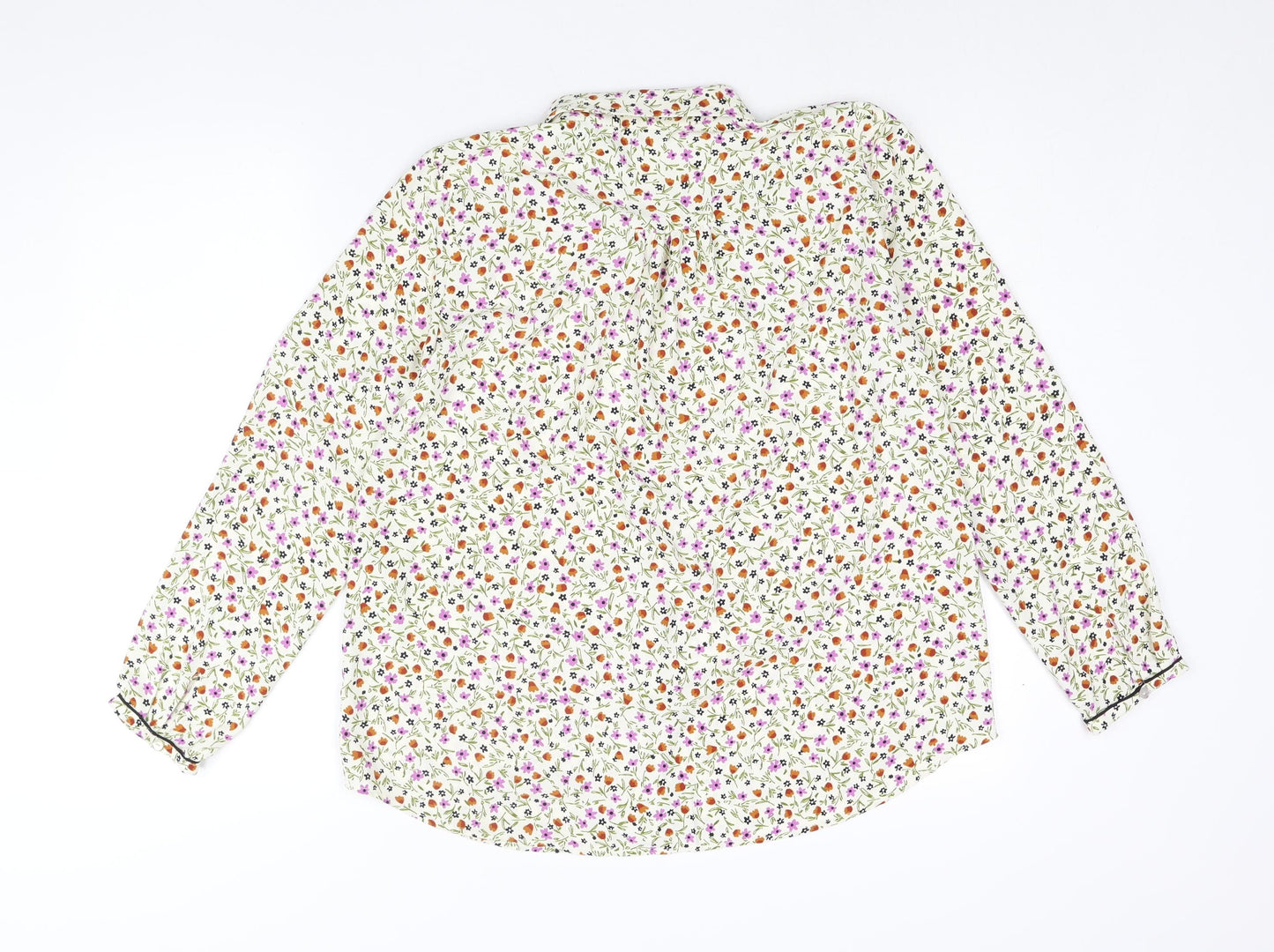 Womens UK Size S Zara Multicoloured Basic Blouse