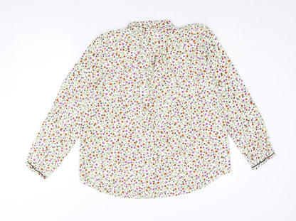 Womens UK Size S Zara Multicoloured Basic Blouse