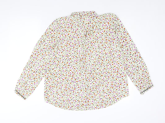Womens UK Size S Zara Multicoloured Basic Blouse