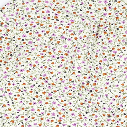 Womens UK Size S Zara Multicoloured Basic Blouse