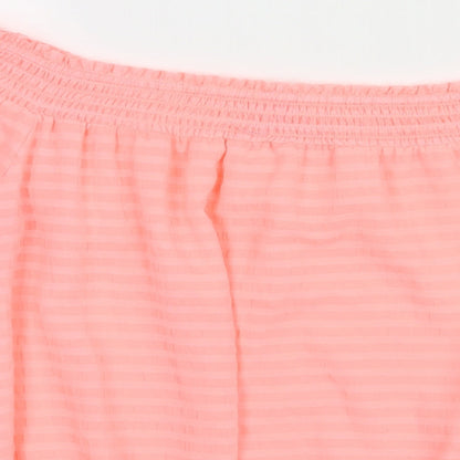 Womens UK Size 10 New Look Pink Basic Blouse