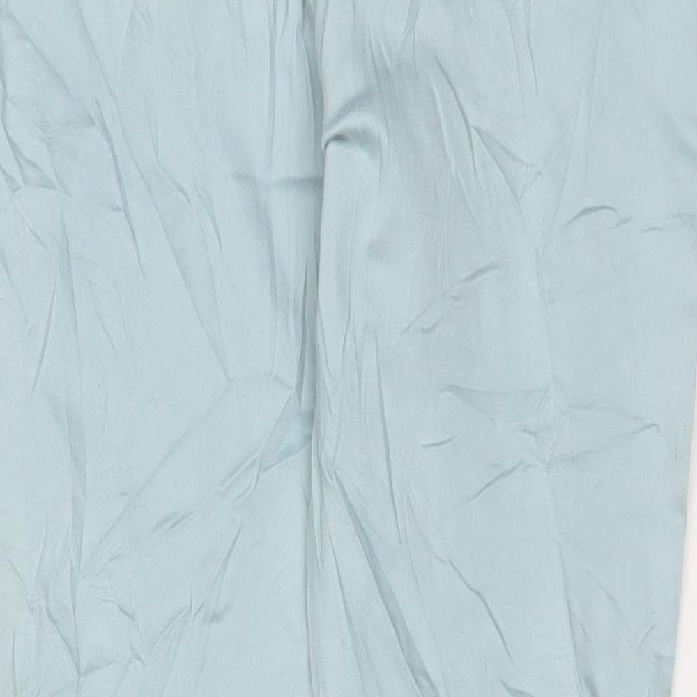 M&Co Womens Blue Cotton Skinny Jeans Size 18 L30 in Regular Zip