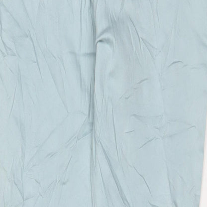 M&Co Womens Blue Cotton Skinny Jeans Size 18 L30 in Regular Zip