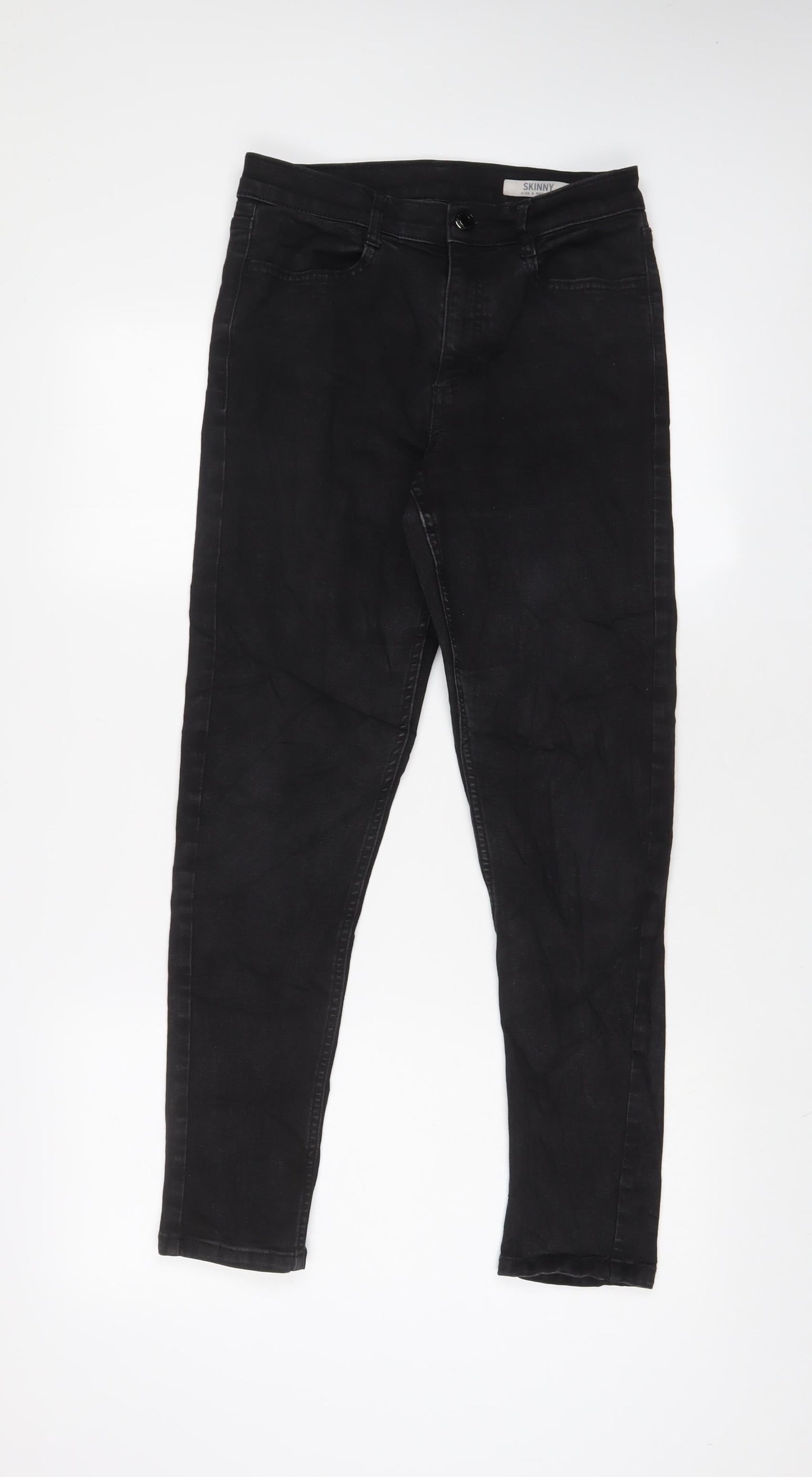 Womens UK Size 8 Marks and Spencer Regular Fit Skinny Black Jeans