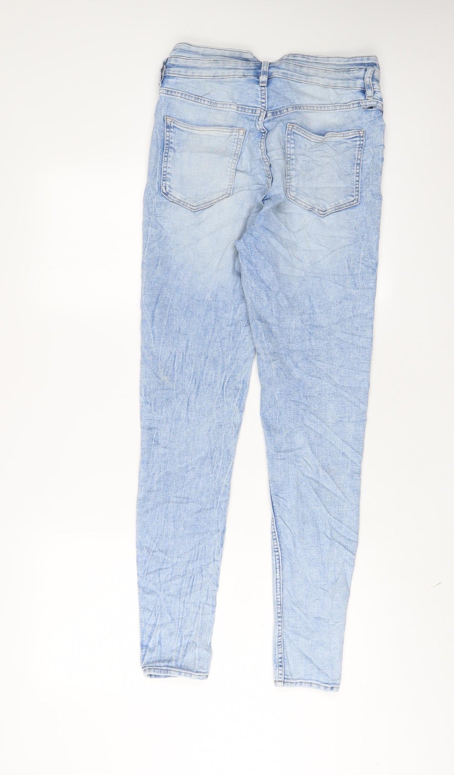 Womens UK Size 10 H&M Regular Fit Skinny Blue Jeans