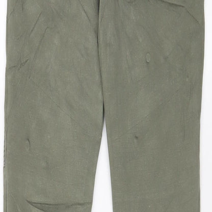 Threadbare Womens Green Cotton Skinny Jeans Size 10 L28 in Regular Zip - Ankle Zips