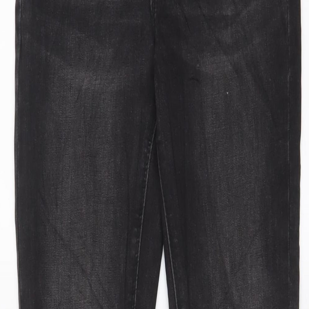 Denim & Co. Womens Black Cotton Skinny Jeans Size 10 L29 in Regular Zip