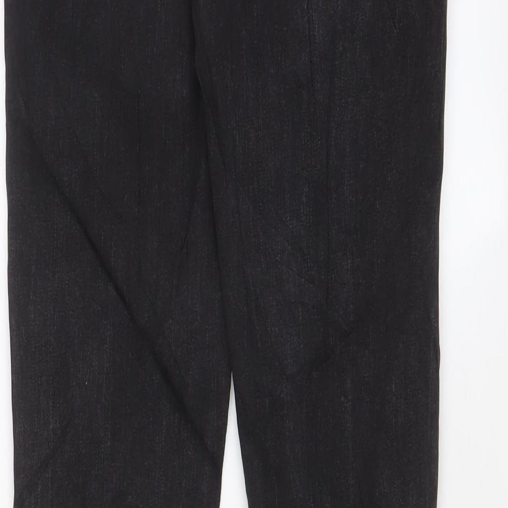 Denim & Co. Womens Black Cotton Skinny Jeans Size 10 L29 in Regular Zip