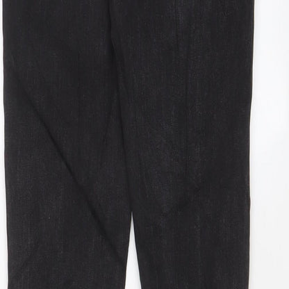 Denim & Co. Womens Black Cotton Skinny Jeans Size 10 L29 in Regular Zip