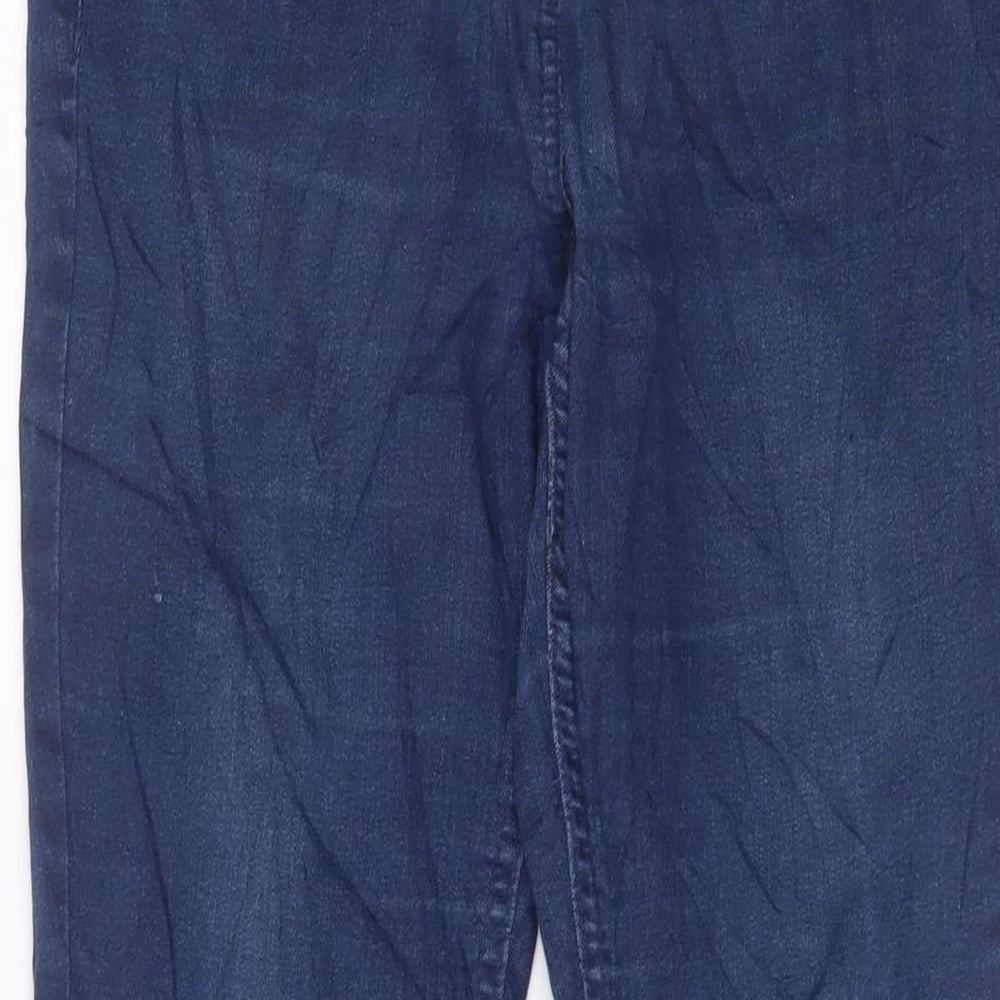 George Womens Blue Cotton Skinny Jeans Size 14 L27 in Regular Zip - 14/16