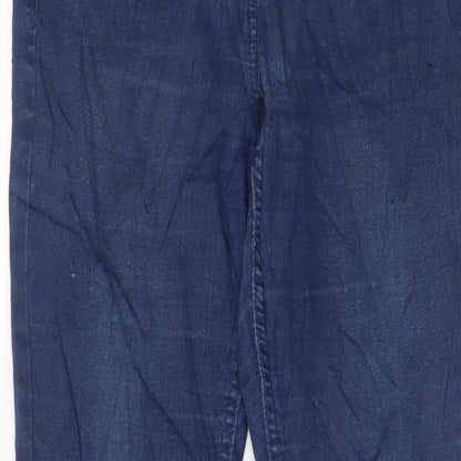 George Womens Blue Cotton Skinny Jeans Size 14 L27 in Regular Zip - 14/16