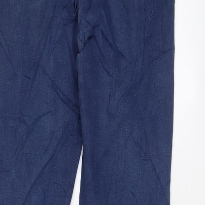 George Womens Blue Cotton Skinny Jeans Size 14 L27 in Regular Zip - 14/16