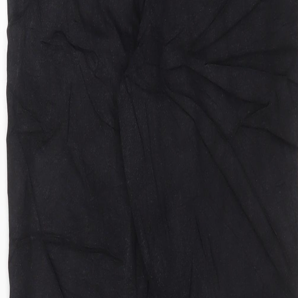 George Womens Black Cotton Straight Jeans Size 10 L28 in Regular Zip