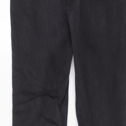 TU Womens Grey Cotton Skinny Jeans Size 14 L28 in Regular Zip