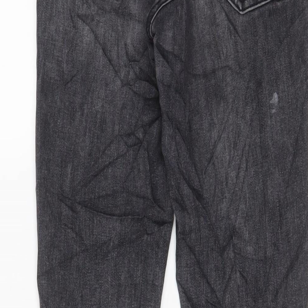 Dorothy Perkins Womens Grey Cotton Skinny Jeans Size 10 L27 in Regular Zip