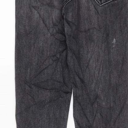 Dorothy Perkins Womens Grey Cotton Skinny Jeans Size 10 L27 in Regular Zip