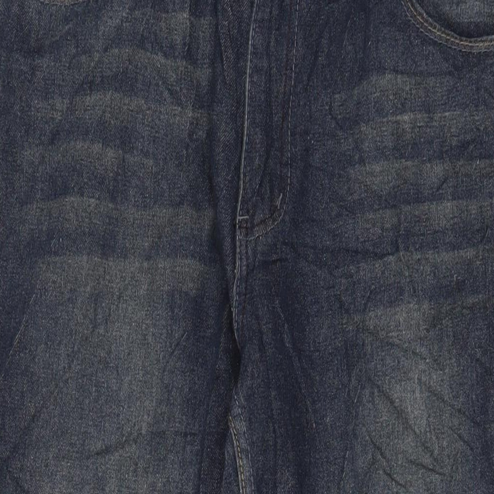 Urban Republic Mens Blue Cotton Straight Jeans Size 36 in L26 in Regular Zip - Short Leg