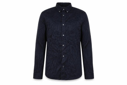 H&M Mens Blue Cotton Button-Up Size M Collared Button