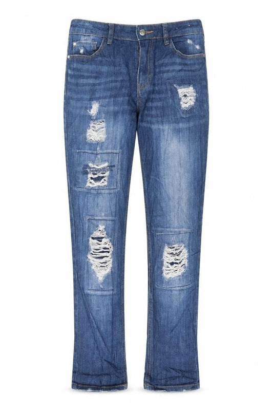 Womens UK Size 10 F&F Regular Fit Straight Blue Jeans