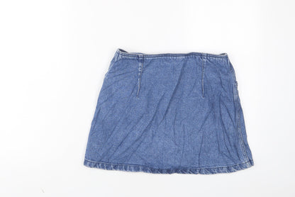 Womens UK Size 28 in Topshop A-Line Denim Skirt