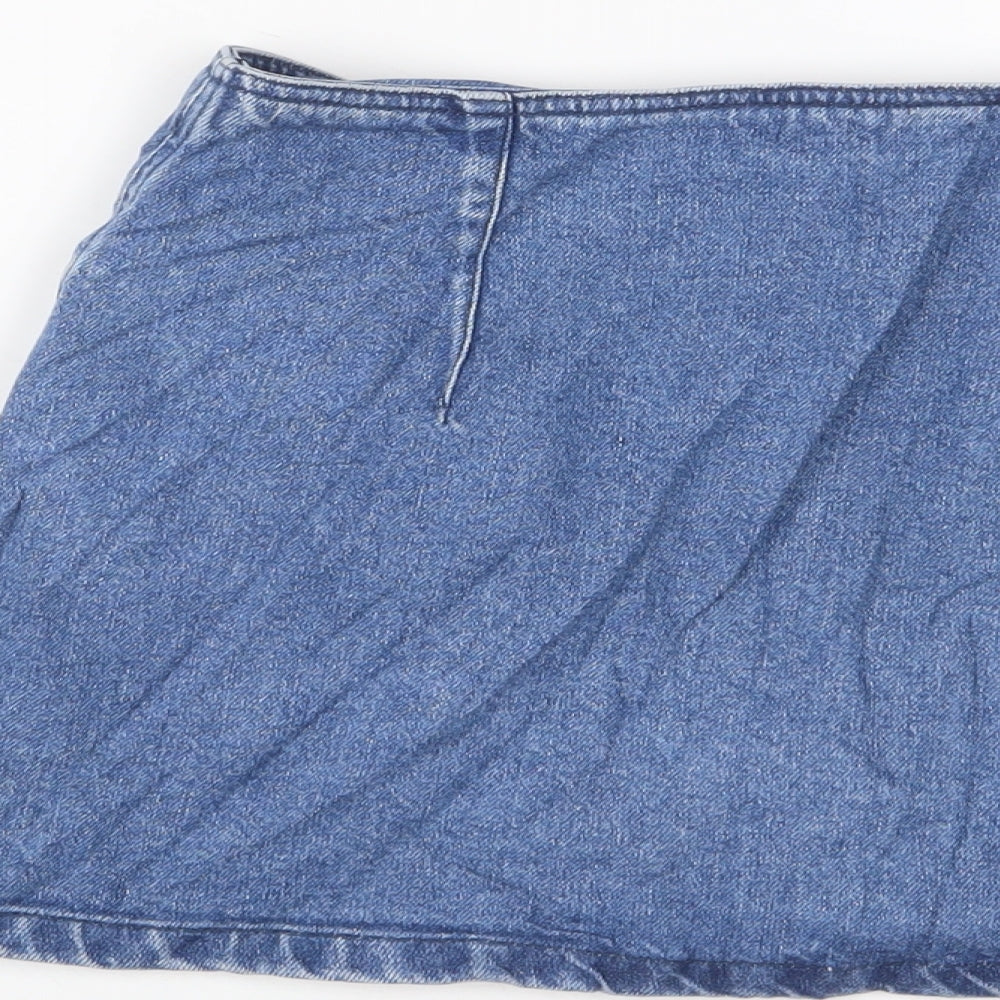 Womens UK Size 28 in Topshop A-Line Denim Skirt