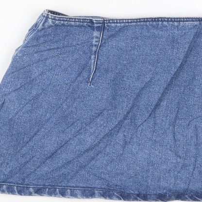 Womens UK Size 28 in Topshop A-Line Denim Skirt