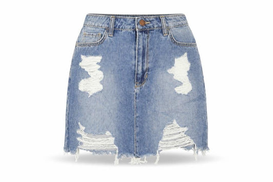 Womens UK Size 28 in Hollister A-Line Denim Skirt