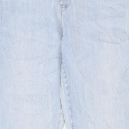 Marks and Spencer Mens Blue Cotton Skinny Jeans Size 30 in L33 in Regular Zip - Long Leg