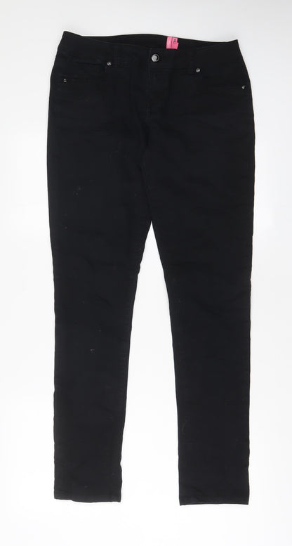 Womens UK Size 14 YESYES Regular Fit Skinny Black Jeans